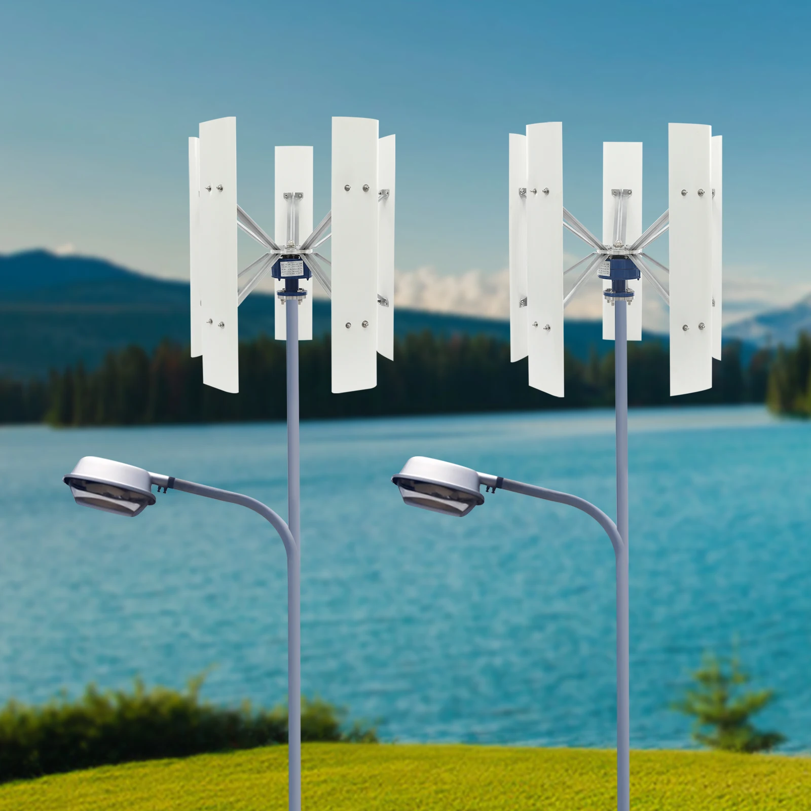 Ветрогенератор 12В/24В, 100Вт, – обзор и цена Mini Wind Turbine Vertical