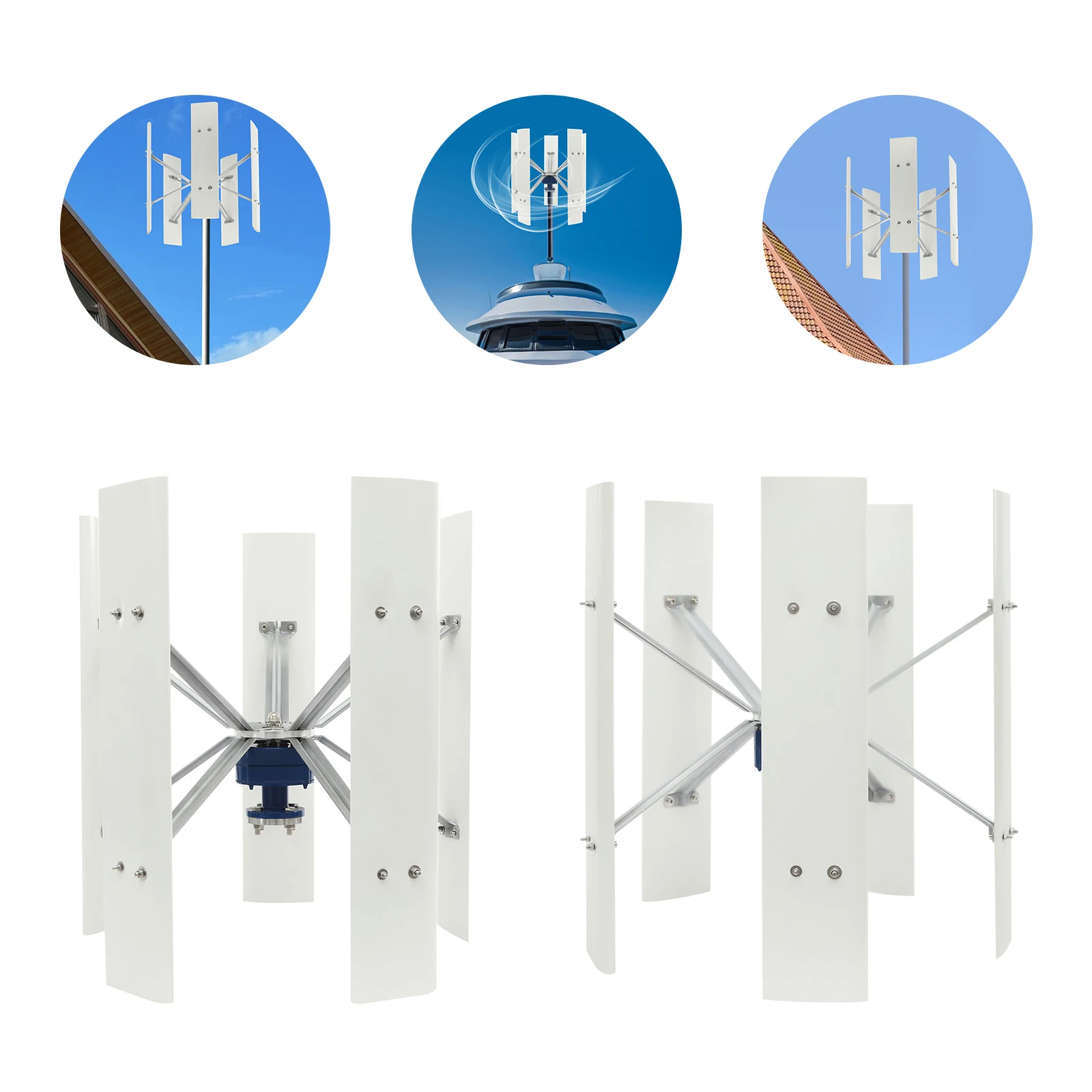 Ветрогенератор 12В/24В, 100Вт, – обзор и цена Mini Wind Turbine Vertical