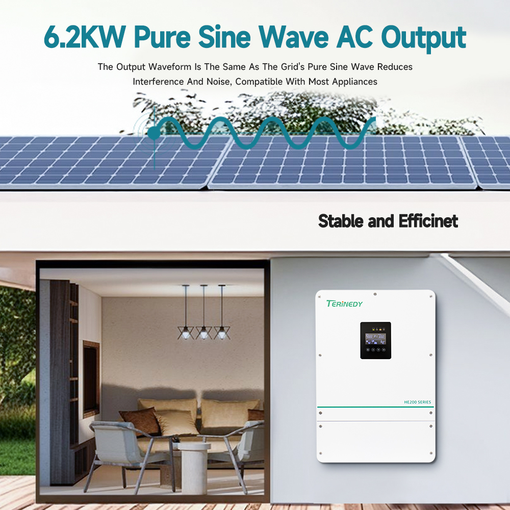 Умный инвертор 6 кВт 48 В со в – обзор и цена Hybrid Solar Inverter