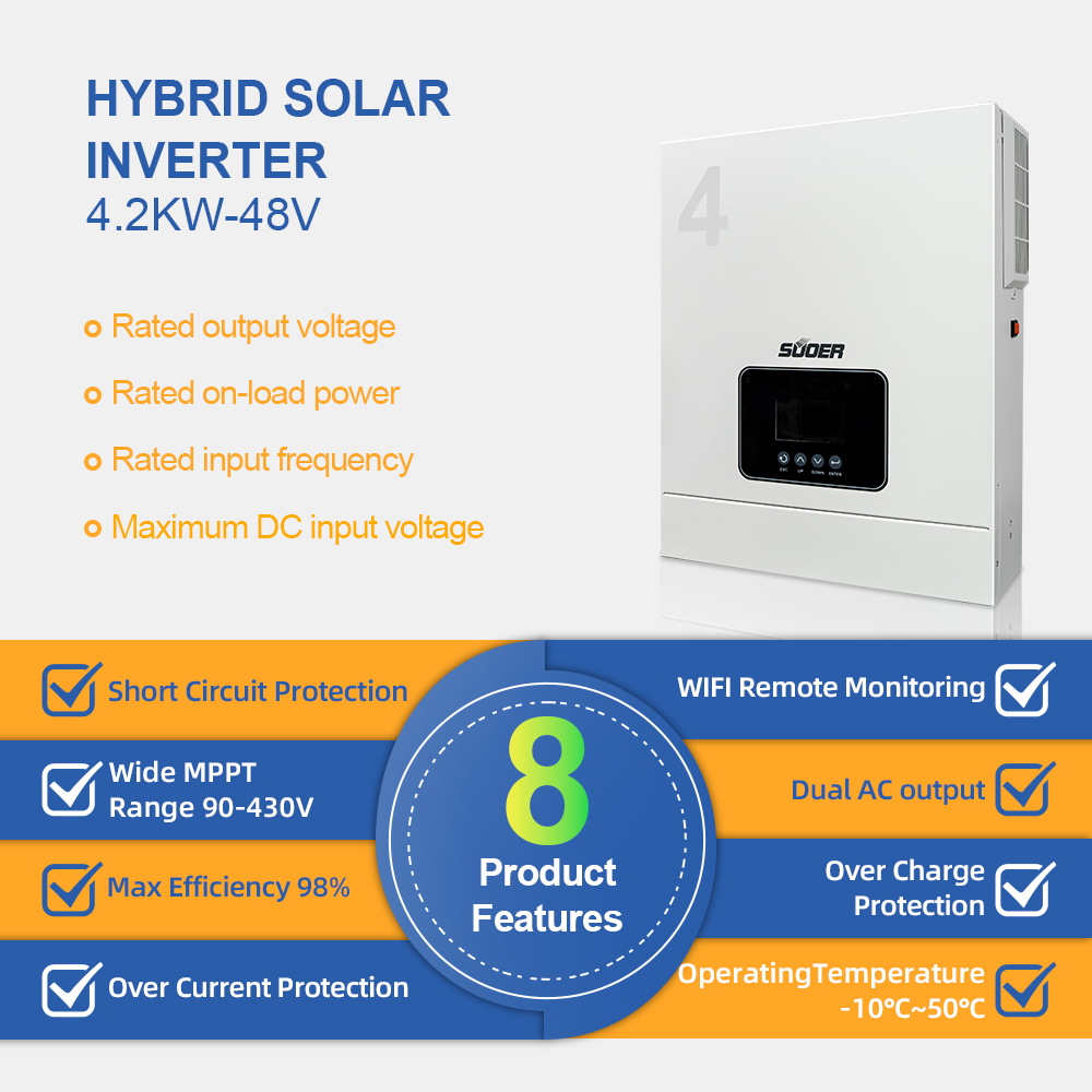 Новый 4,2 кВт, 24 В, 230 В, ав – обзор и цена Hybrid Solar Inverter