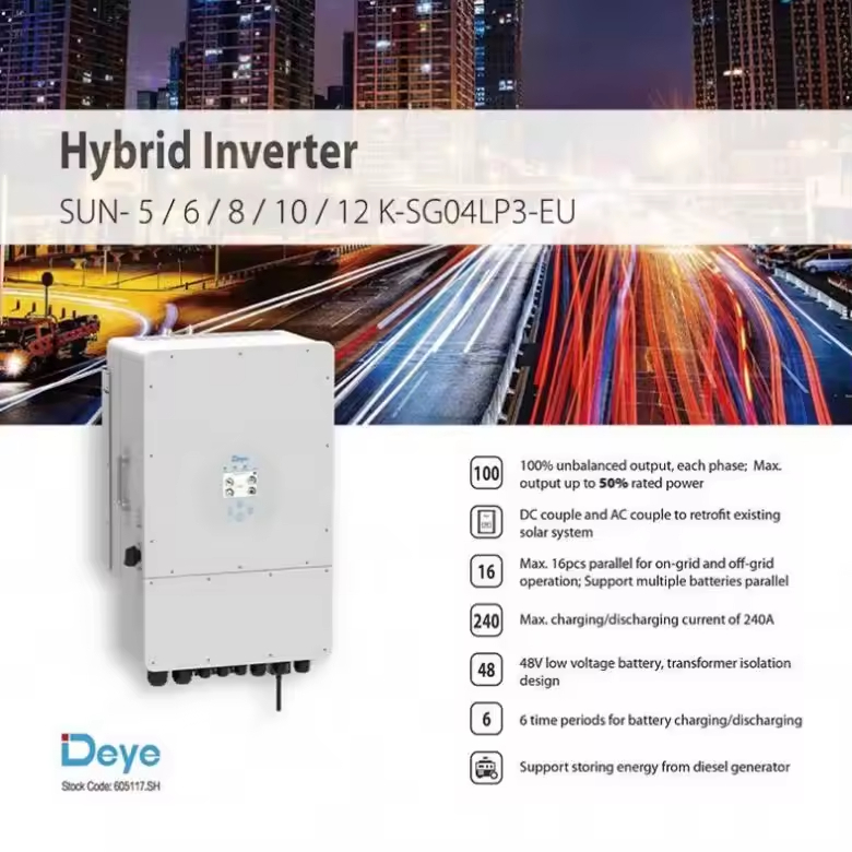 10 кВт 12 кВт солнечный гибрид – обзор и цена Hybrid Solar Inverter