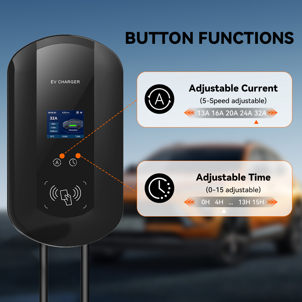 Зарядная станция IPENGEN 32A/4 – обзор и цена Ev Charger Wallbox